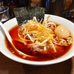 なないろ食堂 - ネギラーメン味玉トッピング