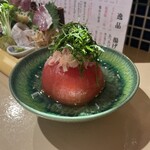 幡ヶ谷 ウオチャン - ガリシソトマト　さっぱり食べられます。