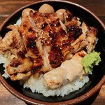 Re時屋 - 【2023年05月】鶏丼@900円、スープ付き、メインアップ。
