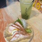 みなと 刺身専門店 - 炙りとろサーモン