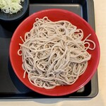 Nadai Fujisoba - ミニ牛しぐれ玉子とじ丼セット ¥640 のもりそばの麺