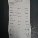 寿し処 彩華 - レシート