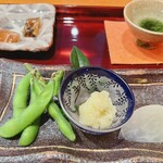 高瀬 - 前菜　　真中の鱧のたまご　おつまみに最高です。日本酒注文してしまいました～