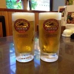 まぐろ丼　加一 - 生ビール（キリンラガー）：550円