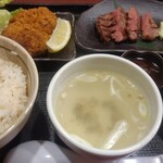 圭助 - 牛タン焼き&牛タンメンチカツ定食