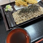 そば処 松寿庵 - いか天ざる 1000円