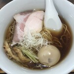 麺処 清水 - 地鶏醤油味玉ラーメン