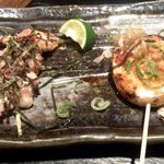 馳走庵 - 玉ねぎ焼きと鶏なんこつ（ハイボールセット）