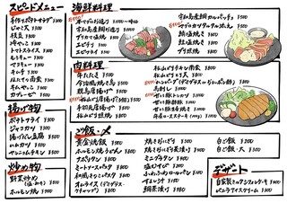h Asahi Shokudou - 料理メニュー