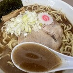 庵悟 - ザラつくスープは悪魔の味わい。飲む手が止まらなくなる。そう、暑くて汗が吹き出ても…