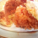 あほだら亭 - 鶏肉が程よく入ってるチキンライス。