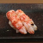 すし匠 - 縞海老の炙り