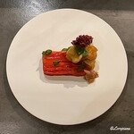 カーサ・デル・チーボ - パプリカのテリーナと天然物の海鞘のマリネ