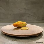 カーサ・デル・チーボ - 菱蟹を南瓜の花に詰めたフリット 蟹みそのソース