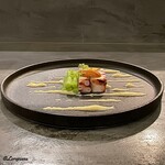 カーサ・デル・チーボ - 水蛸のソプレサータにミズのマリネ添え