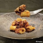 カーサ・デル・チーボ - 自家製のパッケリと八代貝のラグー