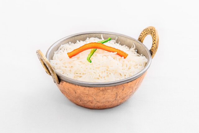 バスマティライス (長粒米) または日本米