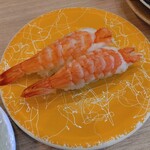 すし華亭 - 蒸しエビ