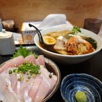 幸屋きよまる - 実山椒香るとろろ冷製中華そばとSセット