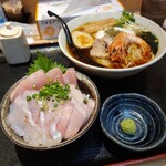 幸屋きよまる - 実山椒香るとろろ冷製中華そばとSセット