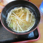 となりの食堂 - 味噌汁はえのきと豆腐