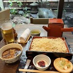 室町砂場 - 天ざる1,700円
      ＋1.5枚のちょい大盛り250円