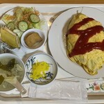 福興禄飯店 - 中華風オムライス定食（上から）
