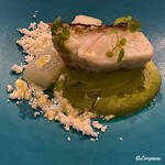 カーサ・デル・チーボ - アブラボウズのアッローストと夕顔のコンフィ