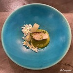 カーサ・デル・チーボ - アブラボウズのアッローストと夕顔のコンフィ