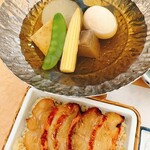 Suzuh Iro Kama Boko No Sato - おでんと金目鯛の炙り飯