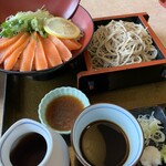 そば処 せきや - ◆信州サーモン丼と十割蕎麦セット◆