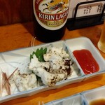 小半 - 炙りハモの湯引き