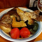 小半 - 鯛カブト煮と夏野菜