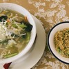 中国料理 来々 - 野菜ラーメン＋半チャーハンセット880円