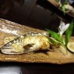 たから湯 - 球磨川支流の鮎の塩焼き。