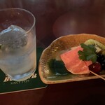 ボンソワール - ジンライムとお通し