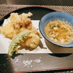 井と瀬 - ししとう、舞茸、鱧、松茸、トウモロコシの天ぷら
