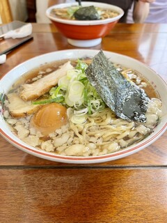 Mambi - ラーメン小盛り太麺こってり+味玉