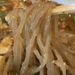 辛麺屋 桝元 - カレー辛麺(1辛・サイズレギュラー)¥1150のこんにゃく麺(韓国麺)