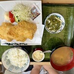 魚まる食堂 - でっかいタラフライ定食¥1200