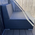 別邸KURO - そこに置いてある椅子は、詰めれば2人座れなくもないです