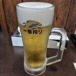 ファミリー割烹 みなみ - ドリンク写真:生ビール　410（税抜373）円