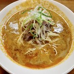 さんくるげ - たんたん麺のチャーシューは細切り。ネギが旨い！