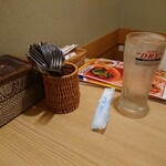 タイ料理居酒屋 バンコクザップ - ・紙オシボリにお水がドーン