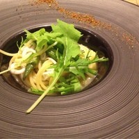 リストランテ ソットラルコ - 金針菜と水菜のオイルベースのパスタ