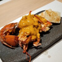 隠れ家鉄板おぶ - 活オマール海老 アメリケーヌソース