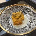 澤田 - ムラサキウニに由良の赤雲丹