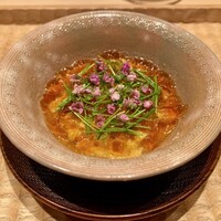 伯雲 - 雲丹と玉蜀黍の冷たい茶碗蒸