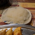 寺岡商店 - ニンニク餃子の大根おろし
