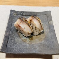 食の家 まつおか - 炙り鯖寿司　この鯖寿司は、ここでしか食べられない味で、またすぐ食べたくなる